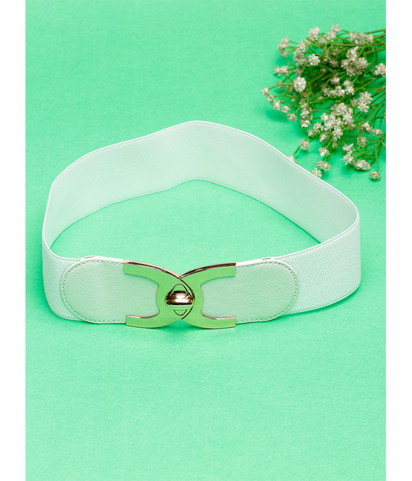 YouBella Jewellery Celebrity Inspired Adjustable Kamarband Waist Belt for Women/Girls (YB_Belt_43) (White)