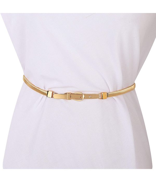 YouBella Jewellery Celebrity Inspired Adjustable Metal Plate Type Golden Kamarband Waist Belt for Women/Girls (Style 2)