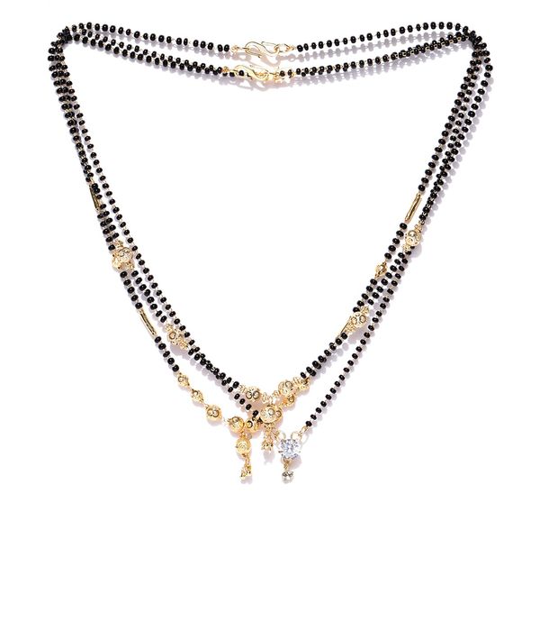 YouBella Set of 3 Gold-Plated Mangalsutras