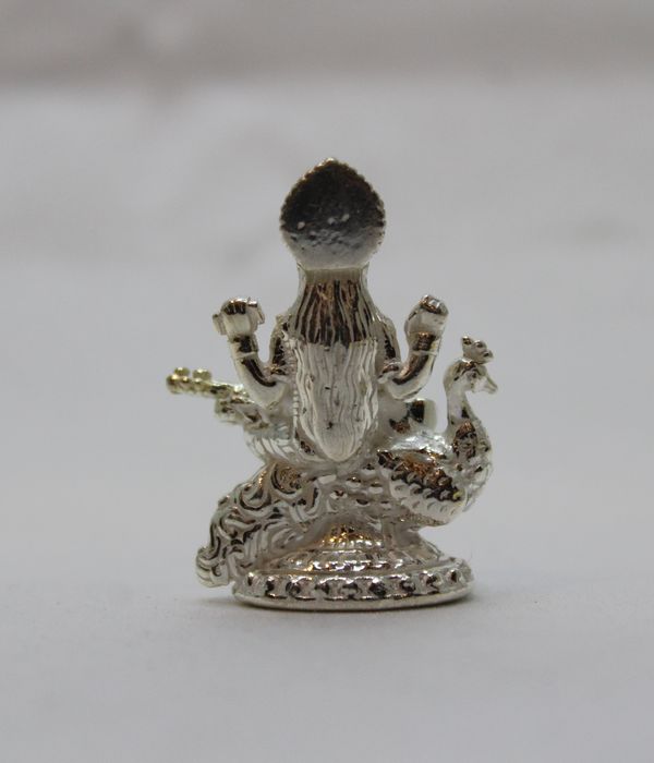 Silver Saraswathi Devi Idol