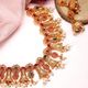 Rose Gold Plated Appealing CZ Studded Contemporary Necklace Set