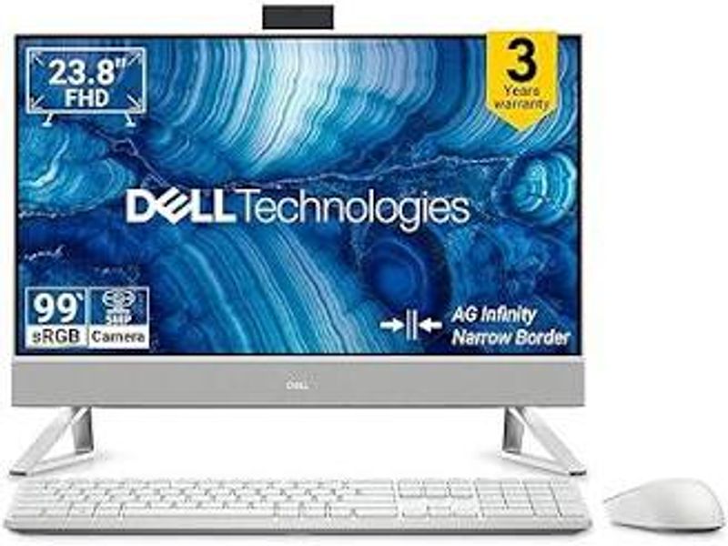 Dell Inspiron 24 5430 All-in-One Desktop | Intel Core i5-1334U 13th Gen | 8GB RAM | 512GB SSD | 23.8" FHD | Windows 11 SL | MS Office | Black | 3-Year Warranty
