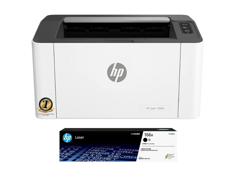 HP Laser 1008w Single Function Wireless Monochrome Laser Printer