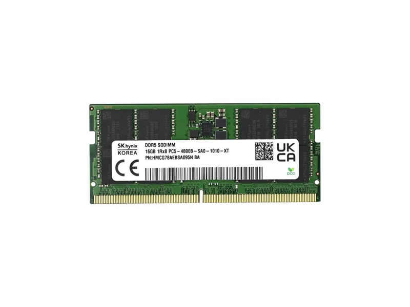Hynix 16GB DDR5 Laptop RAM 4800MHz PC5-38400 SODIMM Memory Module