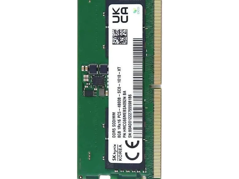 Hynix 8GB DDR5 Laptop RAM 4800MHz PC5-38400 SODIMM Memory Module