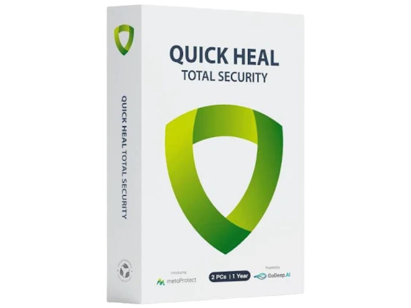 Quick Heal Total Security (2 Devices / 1 Year) with AntiFraud.AI