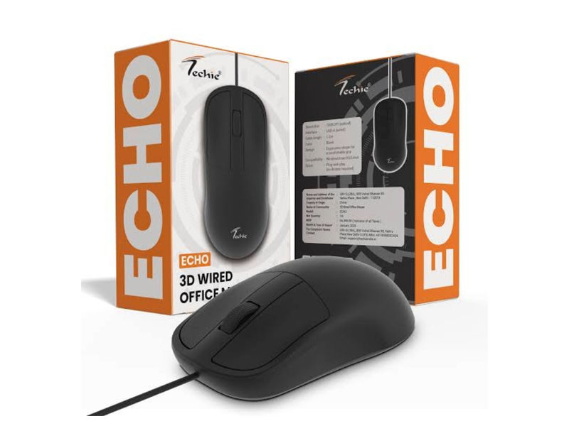 Techie Echo 3D Wired Office Mouse