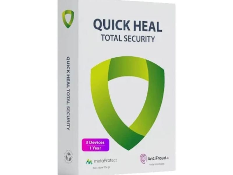 Quick Heal Total Security (3 Devices / 1 Year) with AntiFraud.AI