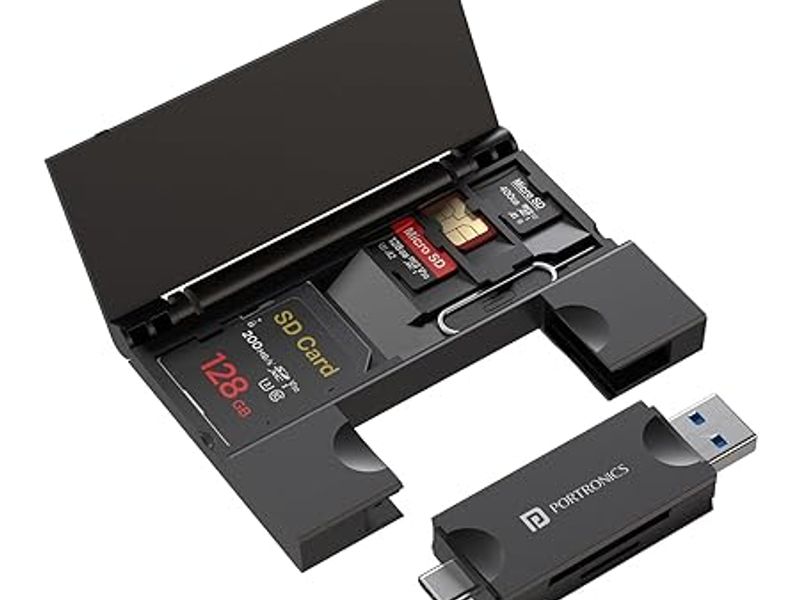 POETRONICS MPORT 30 PLUS-MICRO SD&SD CARD READER-BLACK9(POR 2644)