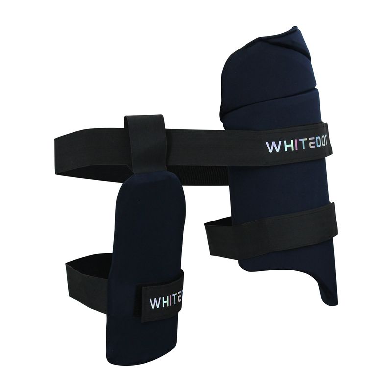 Whitedot White Combo Cricket Thigh Guard