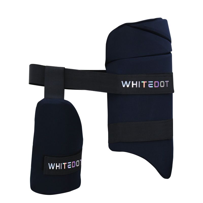 Whitedot White Combo Cricket Thigh Guard