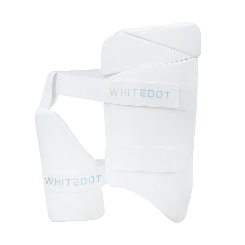 Whitedot White Combo Cricket Thigh Guard