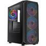 FINGERS Commando-E14 Full ATX PC Cabinet with Tempered Glass Side Panel & 4 RGB Fans