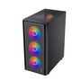 FINGERS Dominion-E15 Full ATX PC Cabinet with Tempered Glass Side Panel & 4 RGB Fans