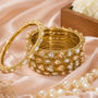Noor Mahal Crystal Bangles (Pack of 6)