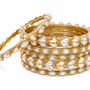 Noor Mahal Crystal Bangles (Pack of 6)