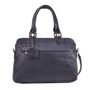 BESSEL A0469 WOMEN LEATHER HANDBAG BLUE