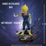 Majin Vegeta Action Figure 22CM Dragon Ball Z Anime Action Figure Vegeta Collectible Statue with Replaceable Bust Majin Vegeta DBZ PVC Figure for Anime Fans, Gifts