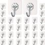 DALUCI Self Adhesive Wall Hooks for Hanging - 30 Pcs 