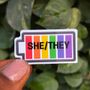 She/They Sticker 