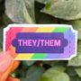 They/Them Pronouns sticker                 