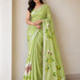 Linen. Brush. Saree