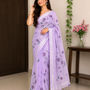 Linen. Brush. Saree