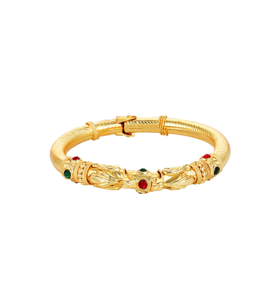 YouBella Stylish Traditional Jewellery Gold Plated Bangle Set for Women (Golden)(6M-YKQF-ZAEZ)