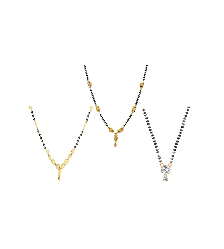 YouBella Gold Plated Mangalsutra for Women (Golden)(MSC_447)