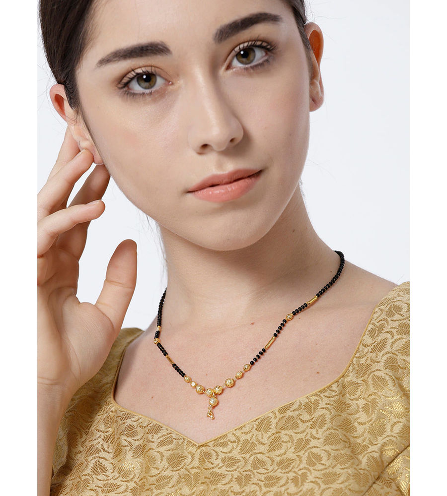 YouBella Gold Plated Mangalsutra for Women (Golden)(MSC_447)