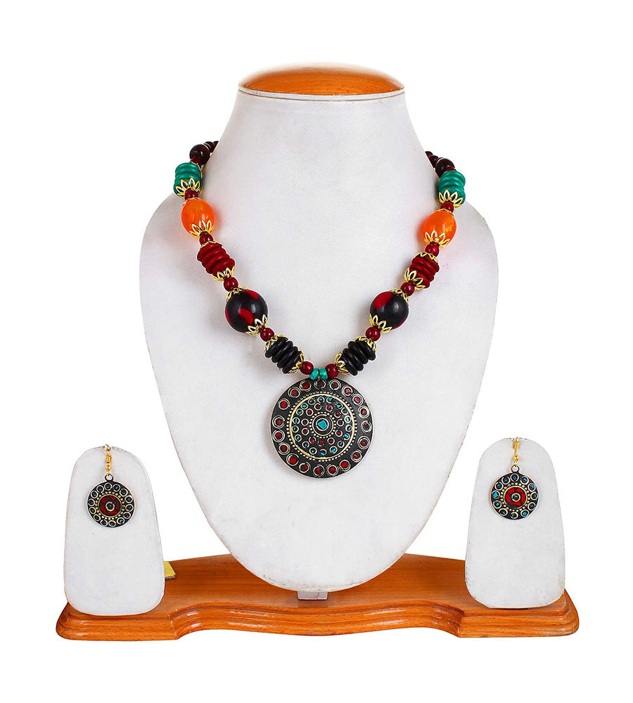 YouBella Stylish Afghani Tribal Jewellery  Set for Women (multicolour)(MV-FS6S-86K3)