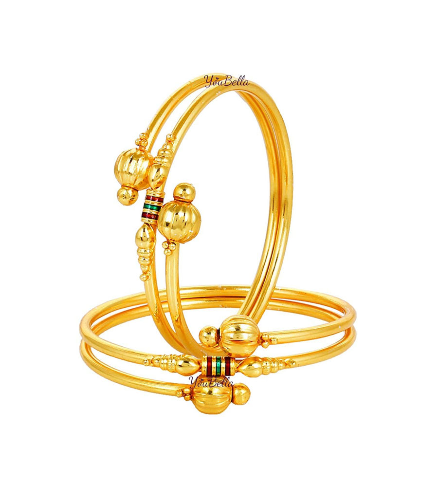 YouBella Precious Gold Plated Bangles for Women(2.4)