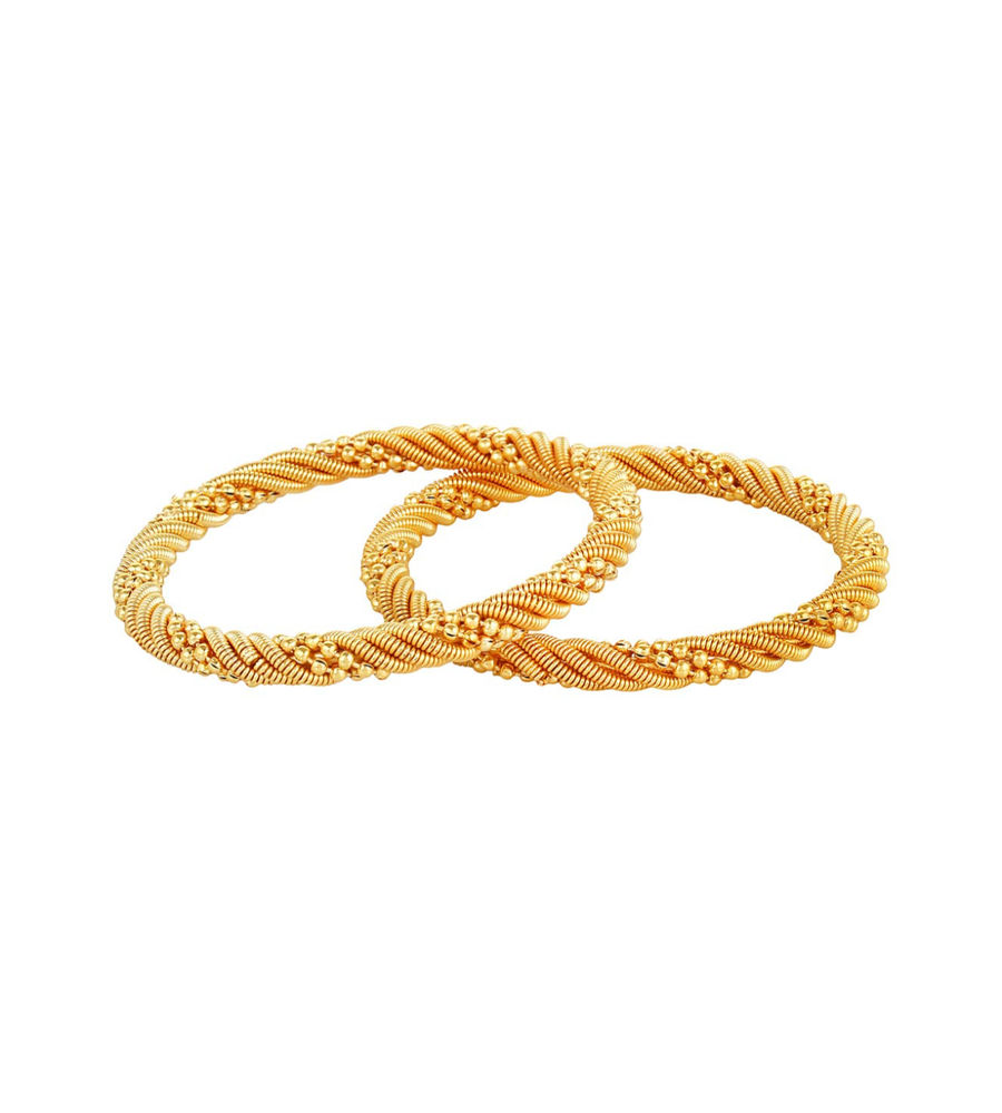 Youbella Traditional Gold Plated Bangles For Women (2.4)