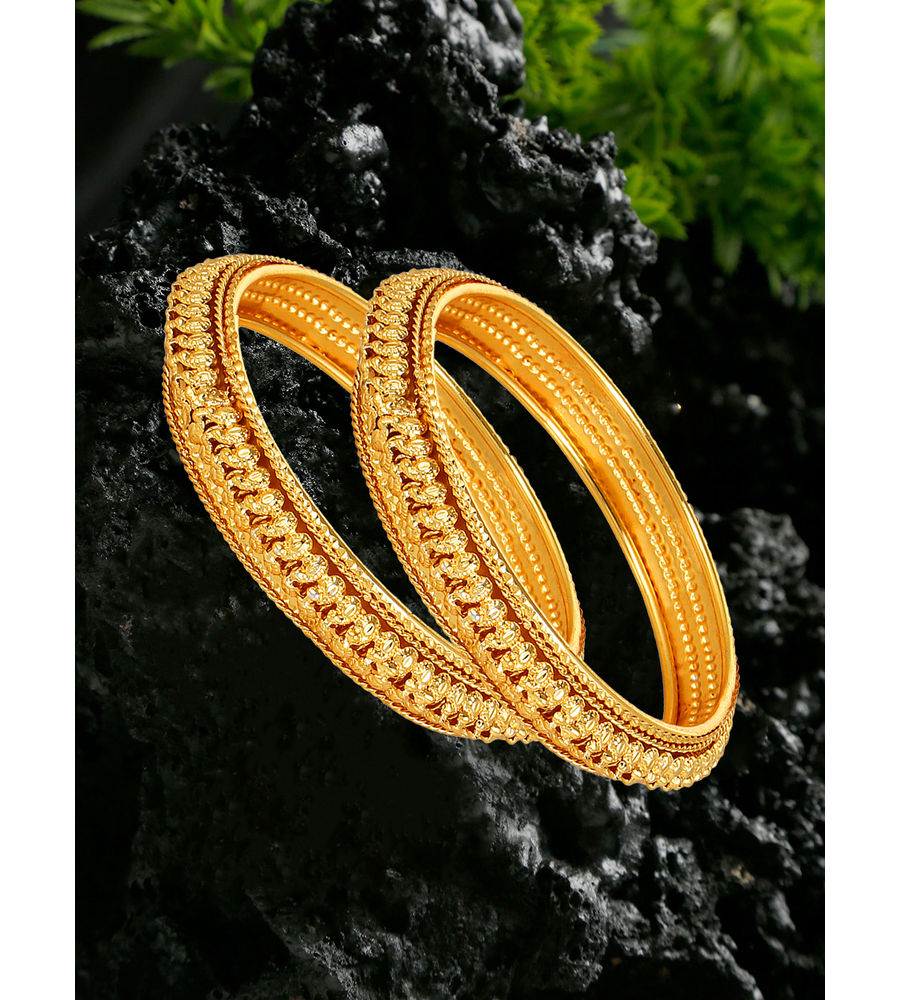 YouBella Gold Plated Bangles Jewellery for Girls and Women (2.4)