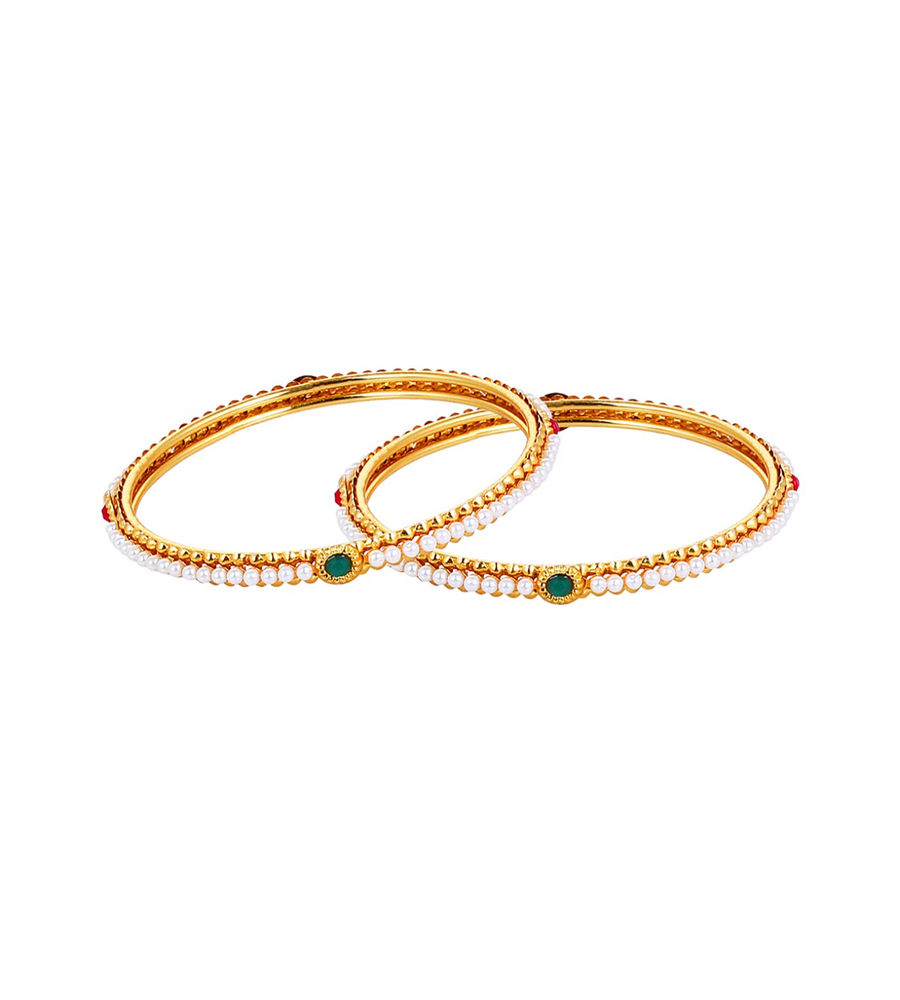 YouBella Pearl Bangles Jewellery for Girls/Women (2.4)