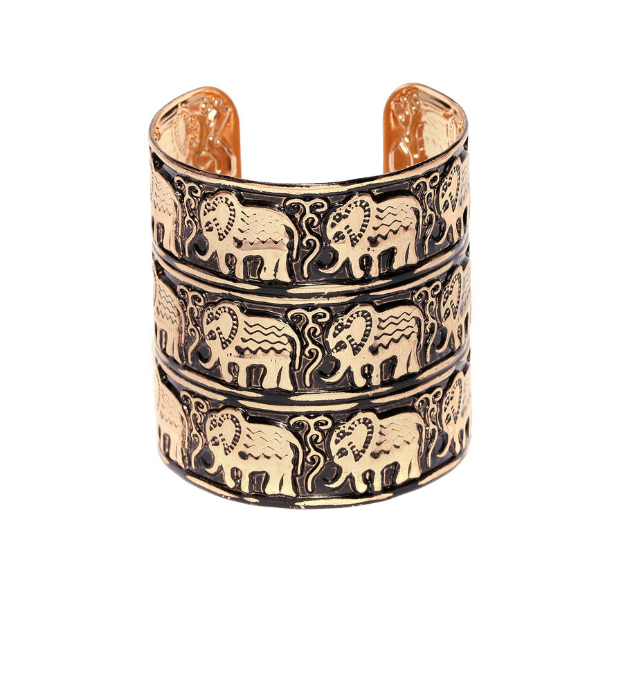 YouBella Jewellery Charm Bangle Bracelet with Beautiful Elephant Engraving for Girls and Women