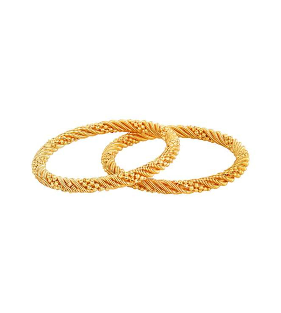 YouBella Jewellery Traditional Gold Plated Bracelet Bangle Set for Girls and Women (2.4)