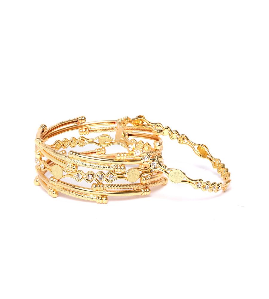 Youbella Combo Of Traditional Gold Plated Bangles Set For Girls And Women (2.4)