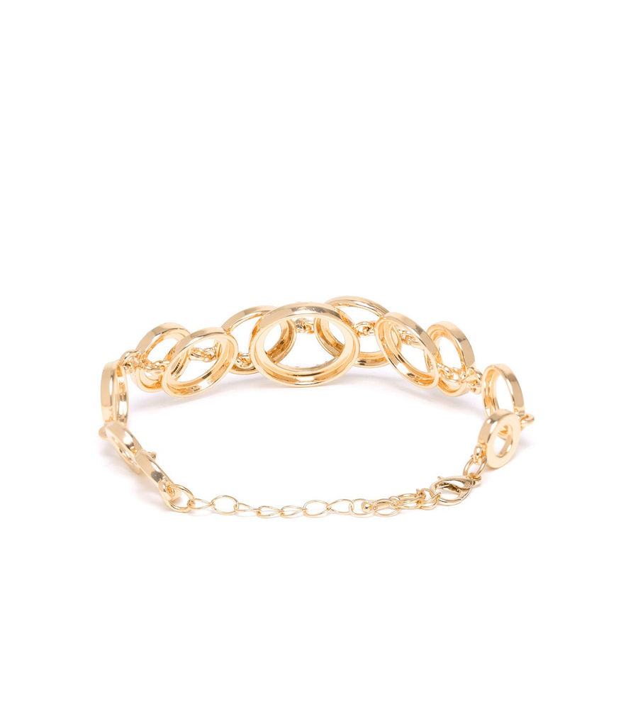 YouBella Set of 2 Rose Gold Plated Stone Studded Bracelets