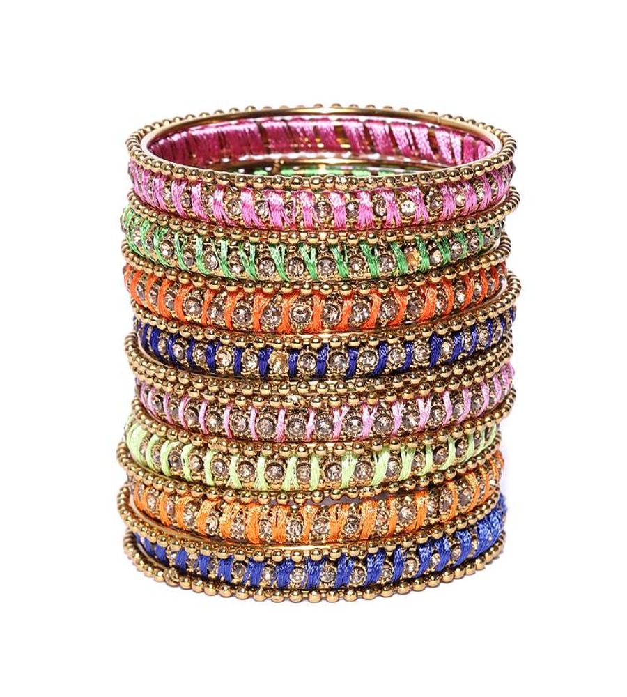 YouBella Bangles for Women Stylish Traditional Casual Party Original Hand Work Bangles for Women and Girls (2.4)