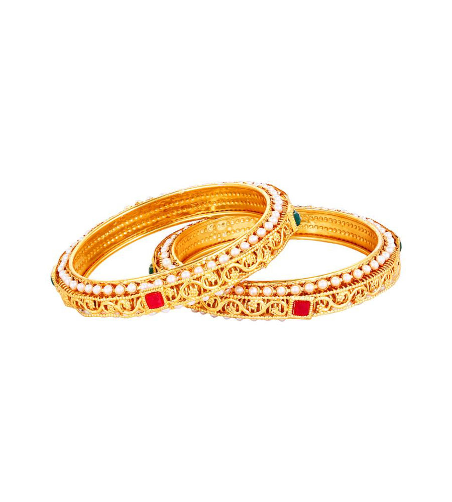 YouBella Bangles for Women Stylish Traditional Casual Party Original Hand Work Bangles for Women and Girls (2.4)