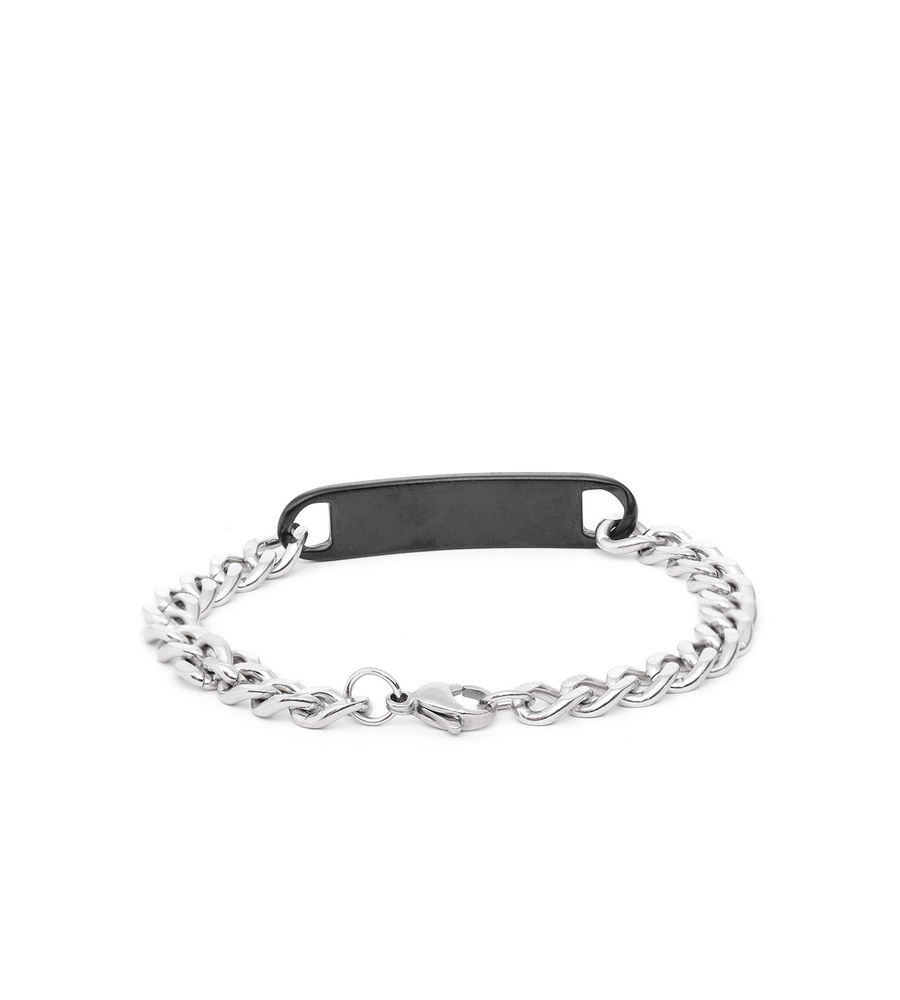 YouBella Unisex Set of 2 Printed Stone Studded Couple Link Bracelets
