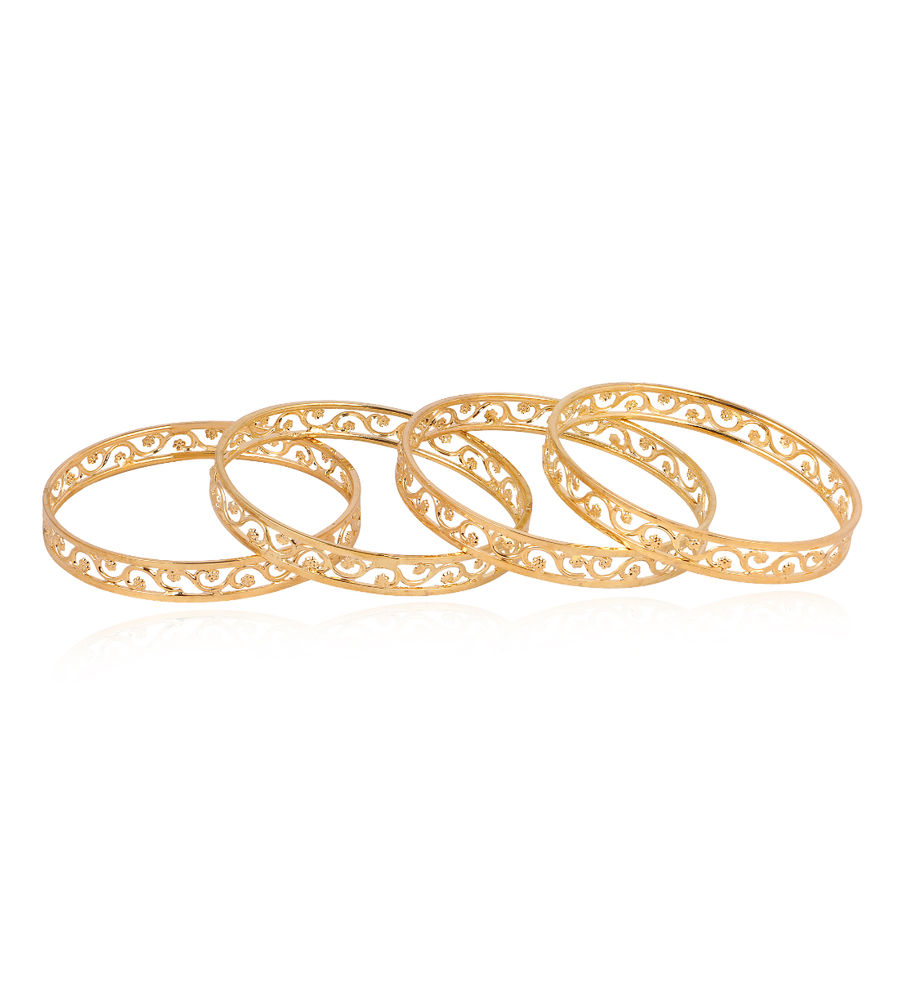 YouBella Jewellery Bangles for Women Stylish Gold Plated Traditional Party Bangles for Women and Girls (2.4)