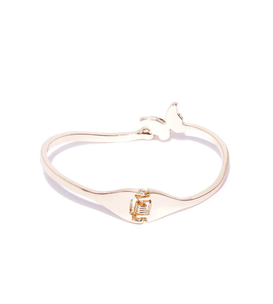 YouBella Rose Gold-Plated Stone-Studded Bracelet