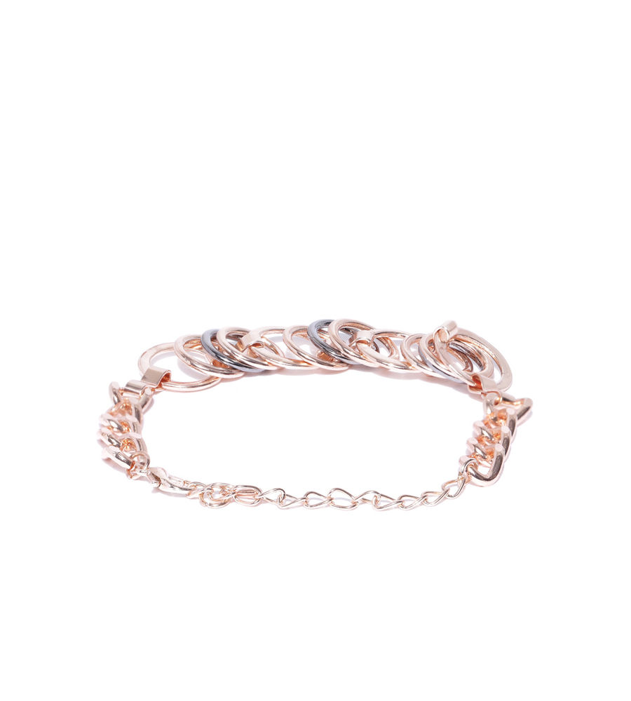 YouBella Women Silver-Plated Multistrand Bracelet