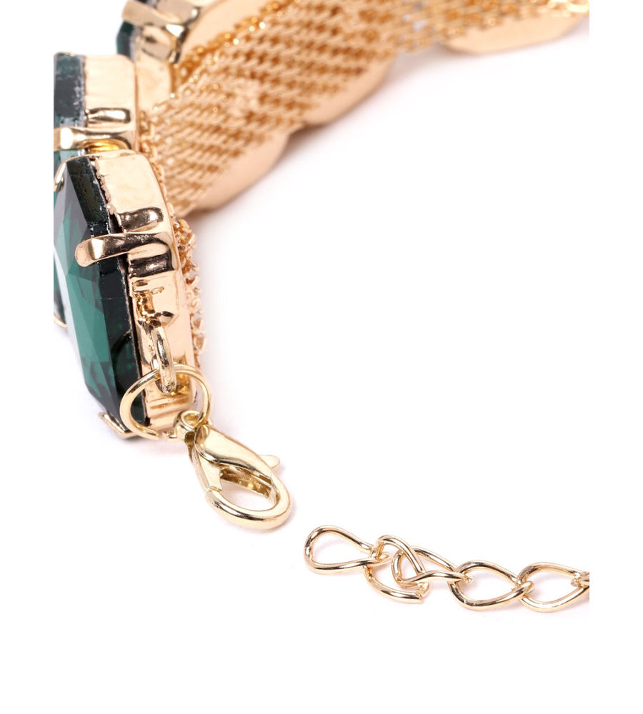 YouBella Multicoloured Gold-Plated Stone Studded Bracelet