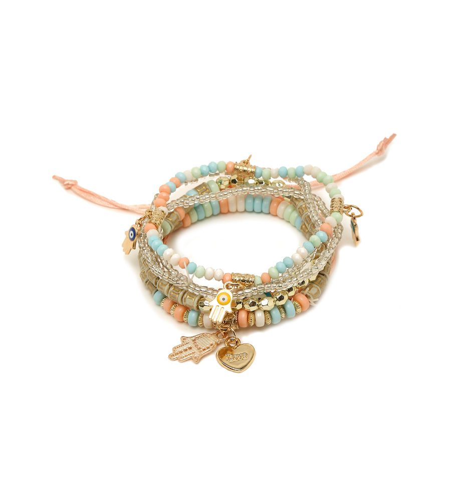 YouBella Jewellery Evil Eye Bracelet for Girls and Women (Multicolor) (YBBN_91785)