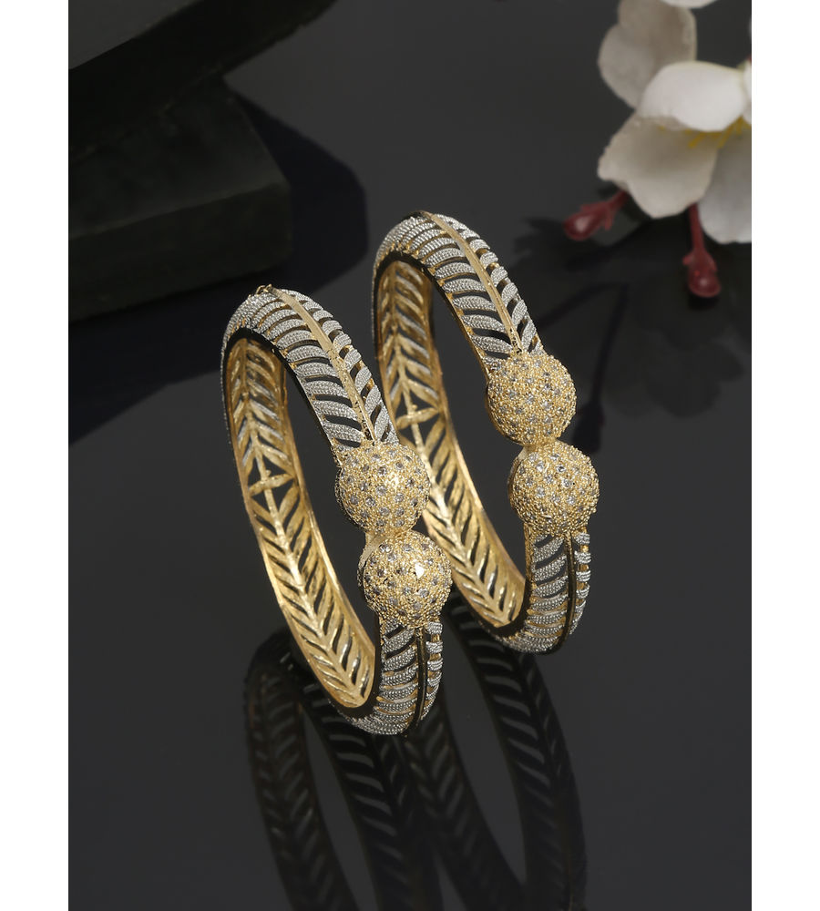 YouBella Jewellery Stylish Gold Plated Bangles for Girls and Women