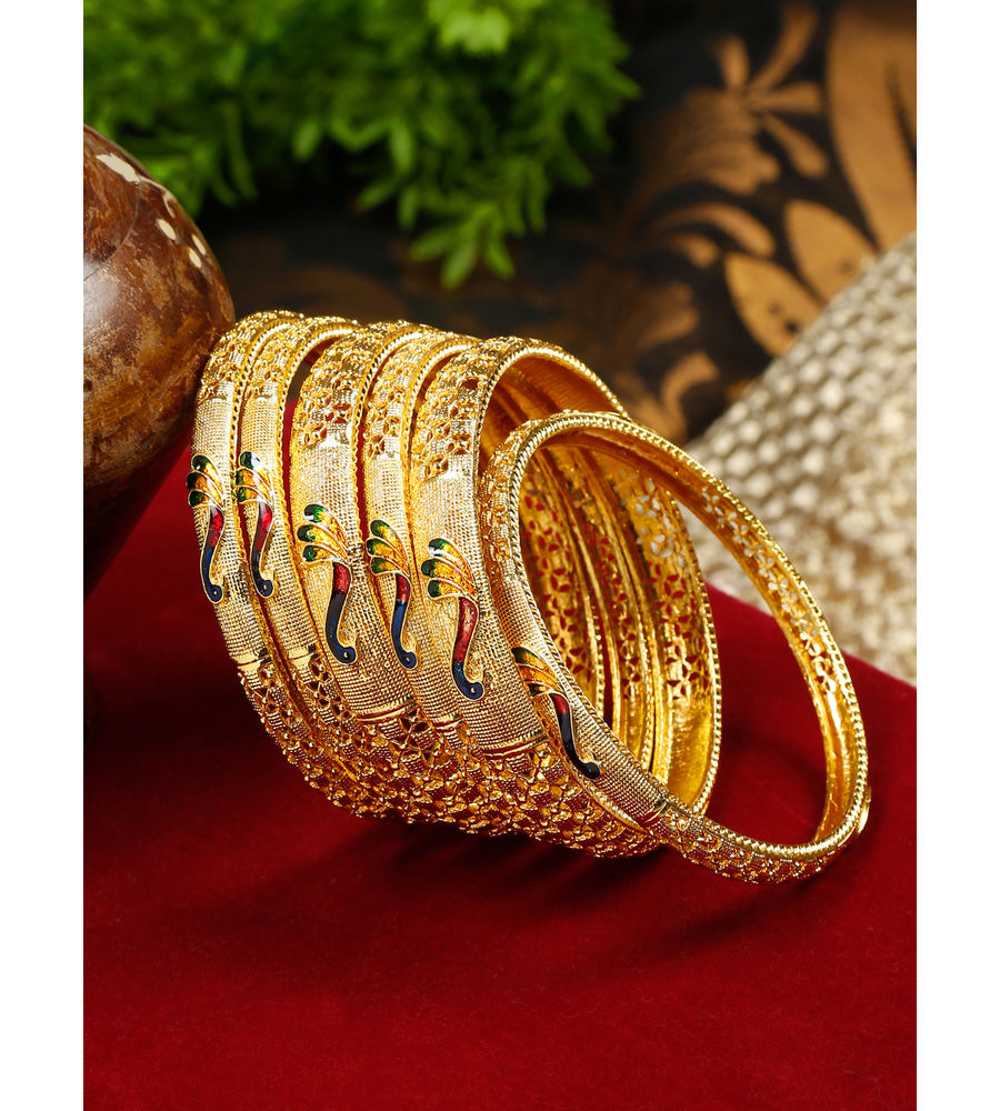 YouBella Jewellery for Women Gold Plated Bracelet Bangles for Women