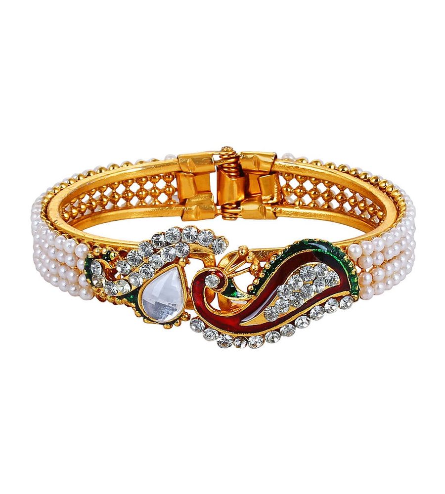 YouBella Women's Multicolour Gold-Plated Bangles for Women